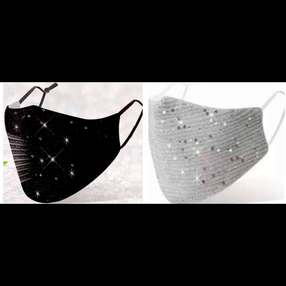 Sparkly fashion mask set (2)